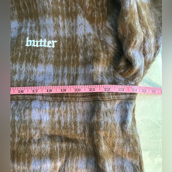 Butter NWT Jacket w/Hood Brown & Purple Size XL Tartan Outlander Vibe - Picture 14 of 16